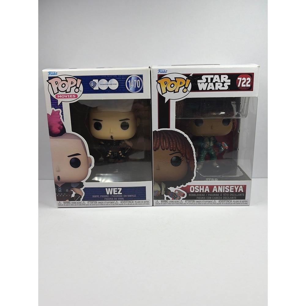 Funko Pop Mad Max Wez 1470 Star Wars Osha‎ Aniseya 722 Vinyl Figure Set